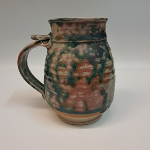 Click to view detail for #230719 Mug Green and Mauve $19